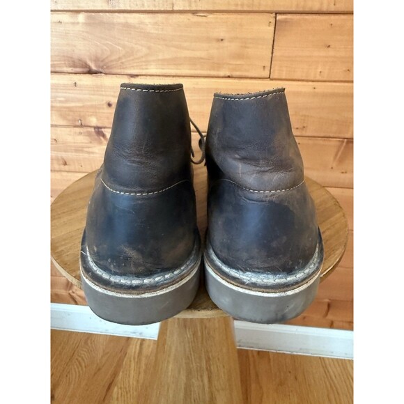 Clarks 15522 Brown Distressed Leather Chukka Boots Men's US 12 - Picture 3 of 9